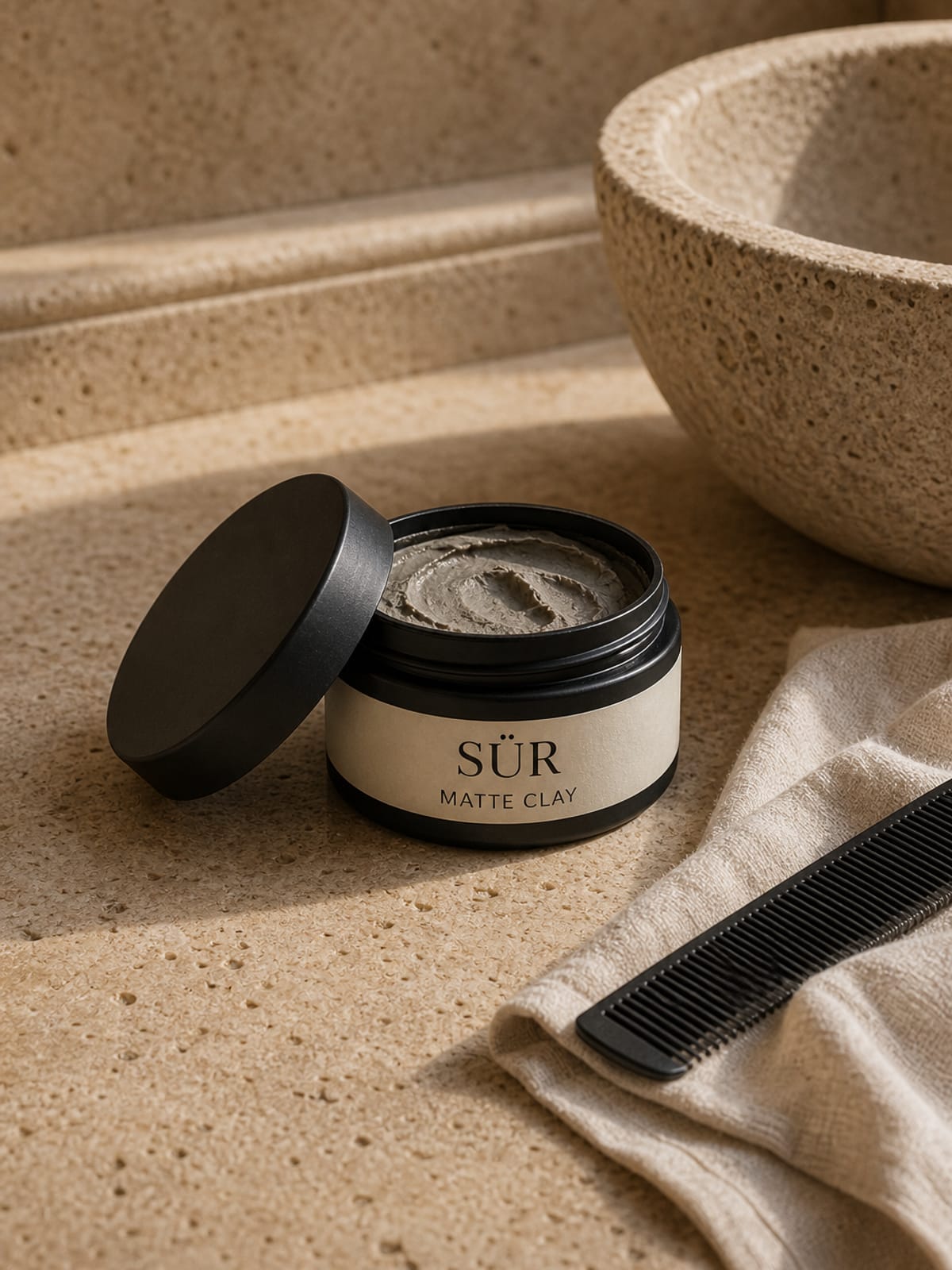 Matte Clay — Natural control with a clean matte finish.